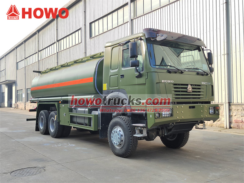 HOWO 6&times;6 fuel bowser truck