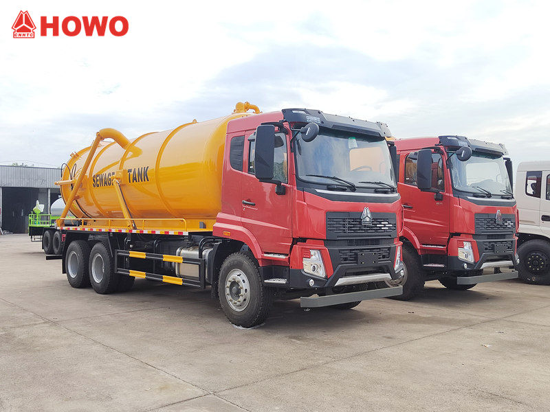 Sinotruk 6x4 15cbm sewage suction truck