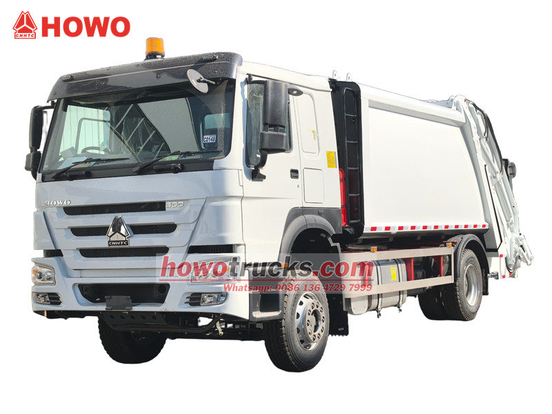 Howo RHD 14cbm garbage compactor truck