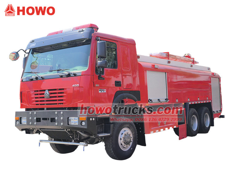 HOWO 6&times;6 AWD fire truck