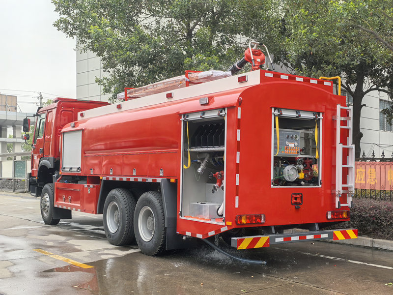 HOWO 6&times;6 pumper fire truck
