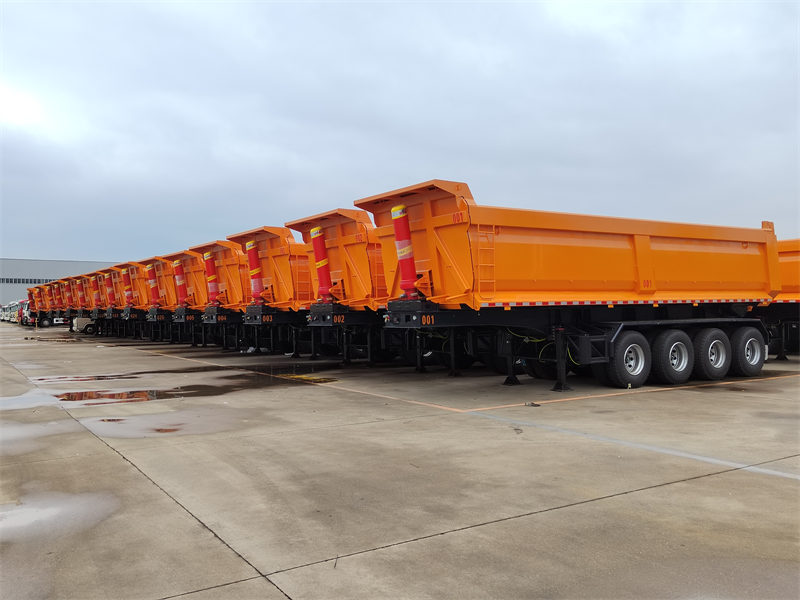 Heavy Duty 4 Axles Tipper Semi Trailer