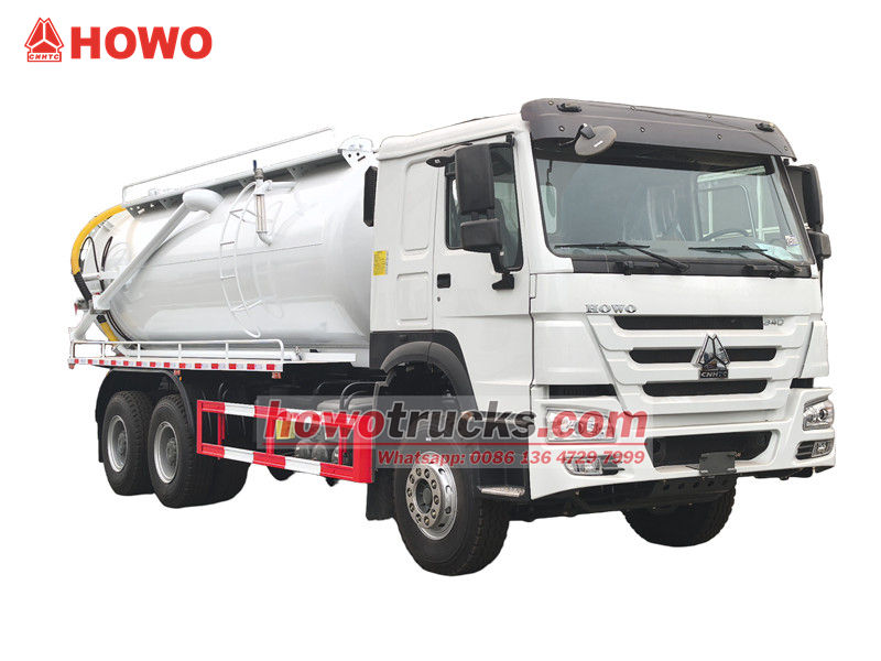 HOWO 6x4 15cbm vacuum sewage suction truck