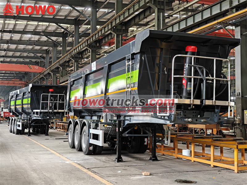 Heavy Duty 3 Axles Tipper Semi Trailer