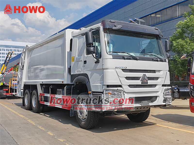 HOWO 6&times;4 22-cubic-meter compactor garbage truck