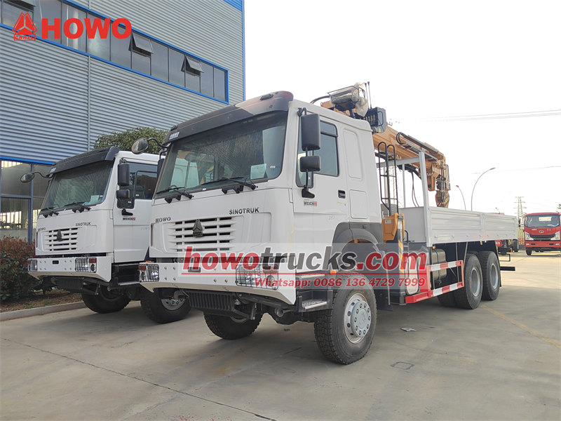 HOWO 6&times;6 boom crane truck for sale