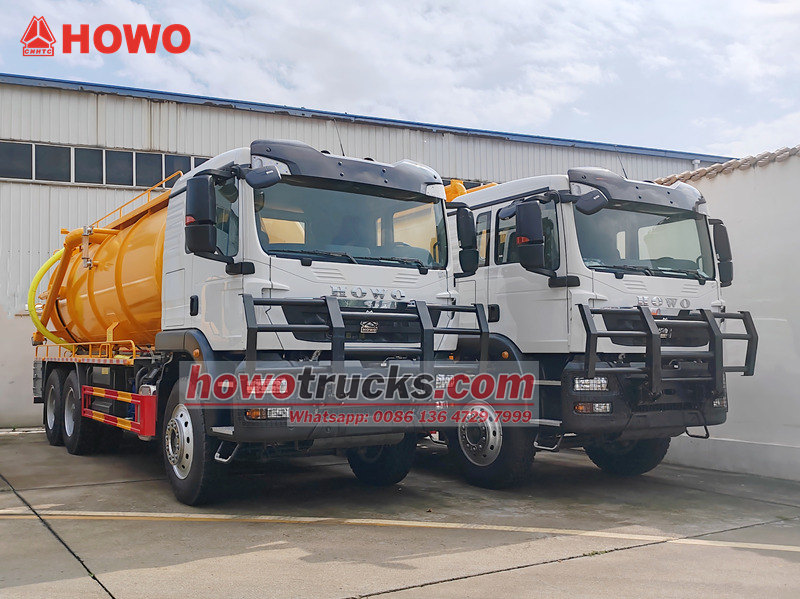 SINOTRUK HOWO 6&times;6 vacuum tank for export