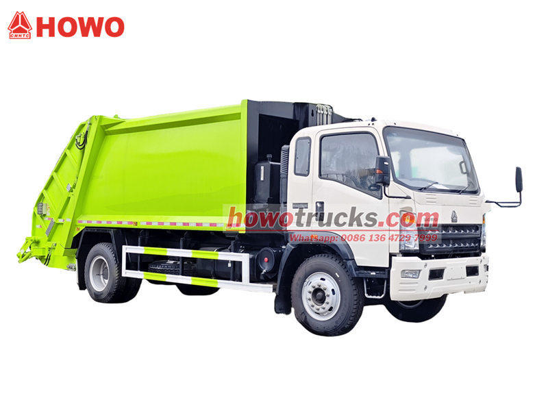 HOWO 8cbm rear loader truck