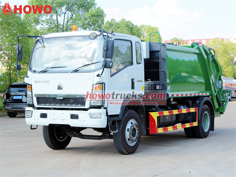 HOWO 8CBM garbage compactor vehicle