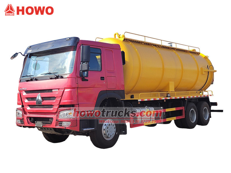 HOWO 6&times;4 vacuum pump truck