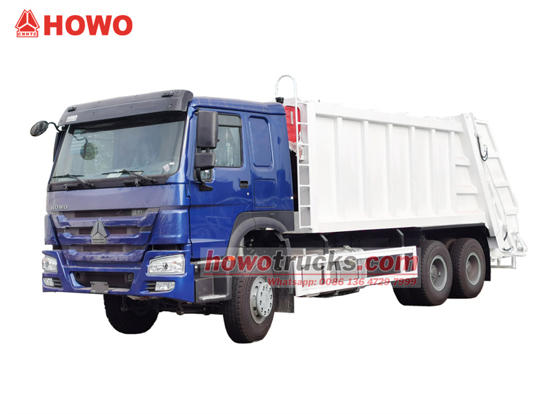 HOWO 6&times;4 garbage compactor truck