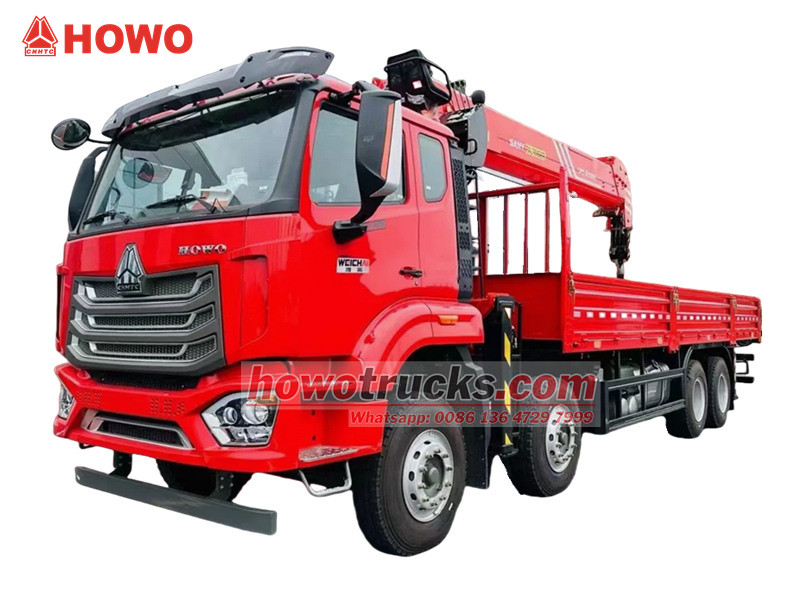 HOWO 8&times;4 crane truck