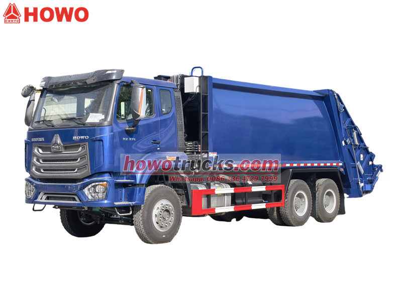 HOWO 6&times;4 garbage compactor truck