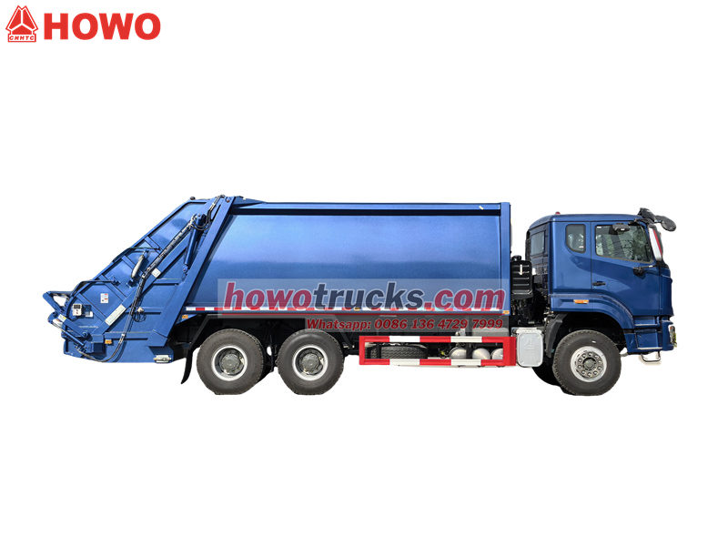 HOWO 6&times;4 back loader garbage truck