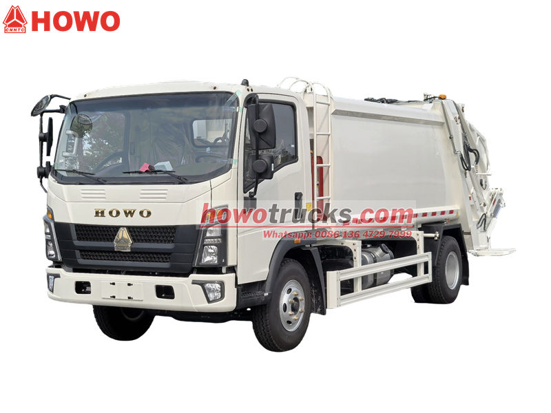 HOWO 4&times;2 garbage compactor truck