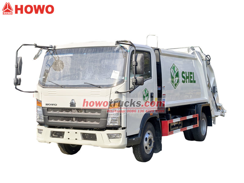 HOWO 4&times;2 garbage compactor truck