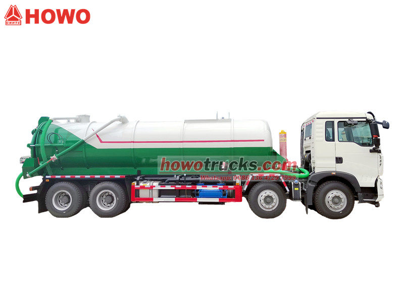 HOWO 8&times;4 sewer cleaner truck