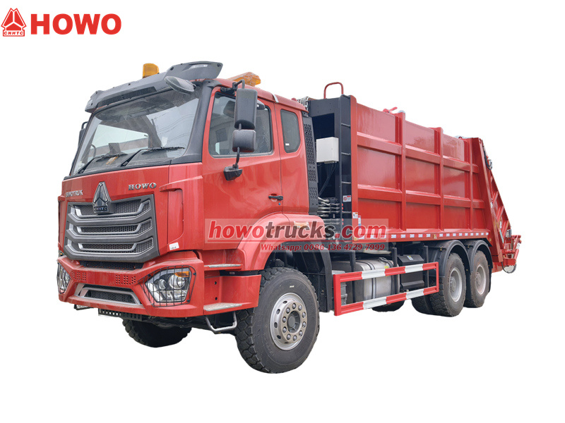 HOWO 6&times;4 garbage compactor truck