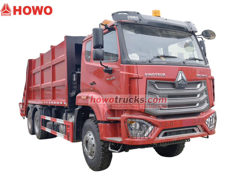 HOWO 6&times;4 garbage compactor truck