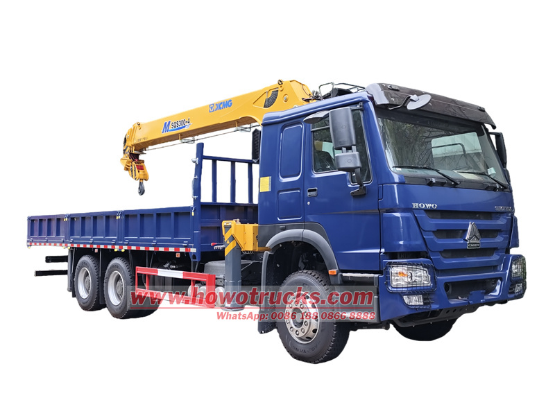HOWO 6&times;4 boom crane truck