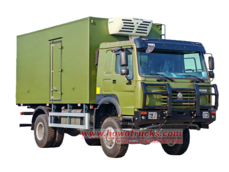 HOWO 4&times;4 chiller van for sale