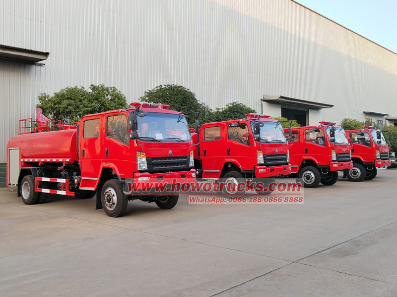 HOWO 4&times;4 water tender for sale