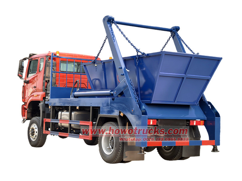 HOWO 4&times;4 skip loader truck