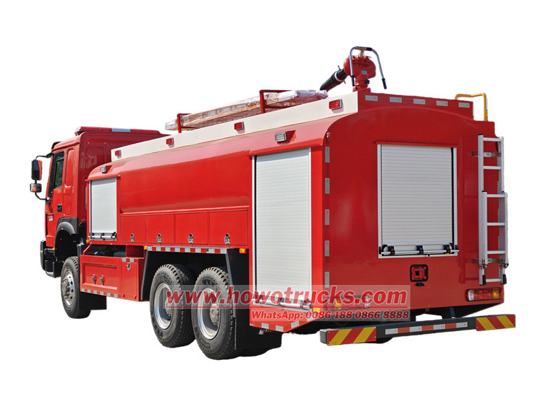 HOWO 6&times;6 fire pump truck