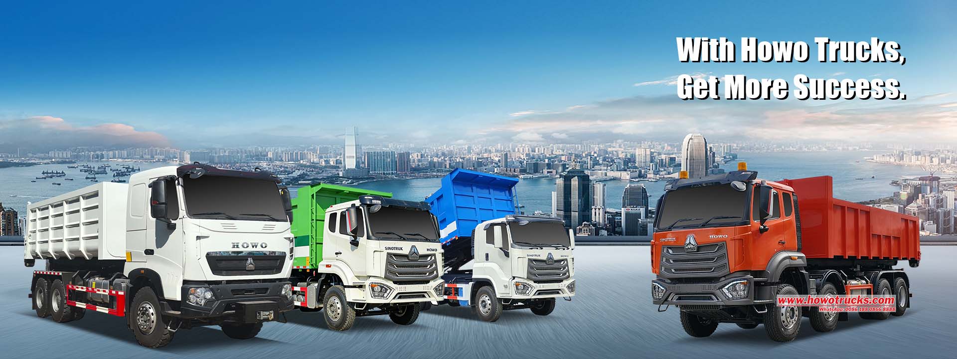 Howo hook loader trucks supplier, provide howo 10 Ton, 15 Ton, 20 Ton, 25 ton arm roll on roll off truck