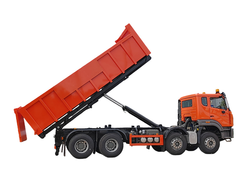 HOWO hook lift bin truck