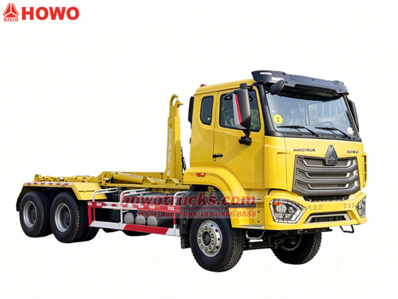 Howo garbage hook lift truck 