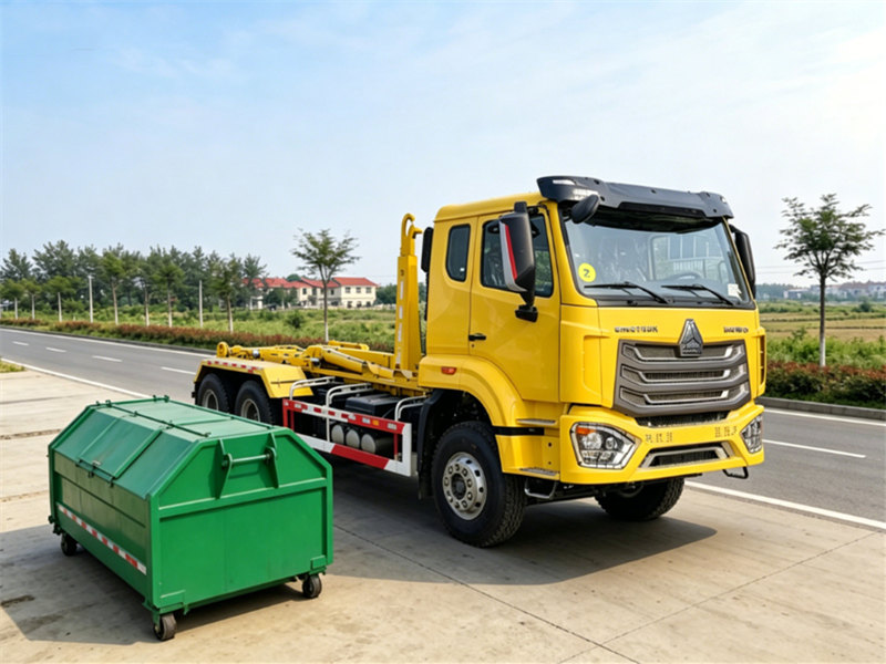 Howo garbage hook lift truck