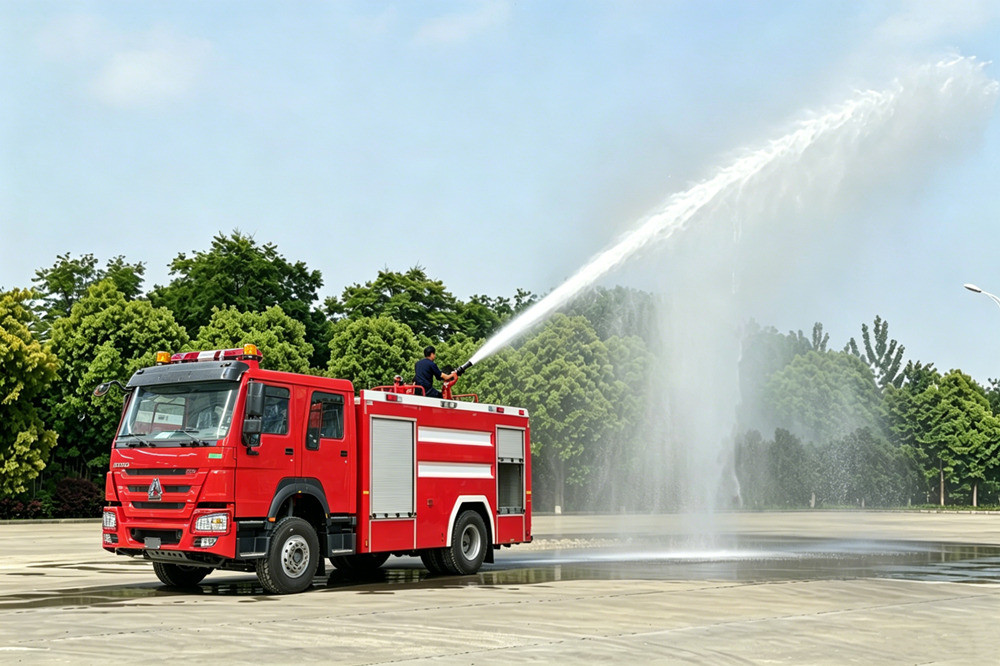 HOWO 4x2 5000 liters foam fire rescue truck HOWO 4x2 5000 liters foam fire rescue truck
