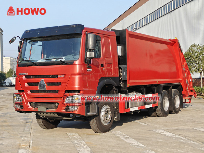 HOWO heavy duty 20cbm rear loader are export to Rwanda