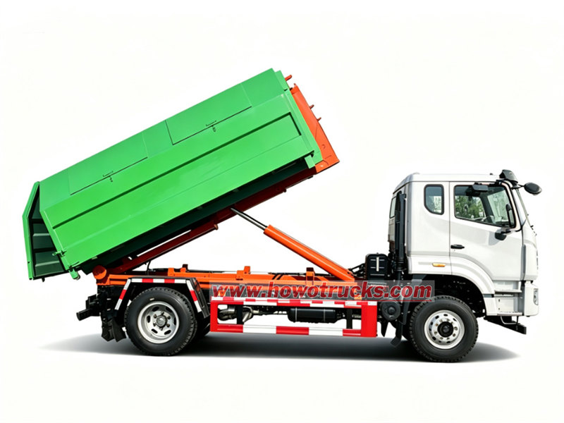 HOWO garbage hook lift truck 