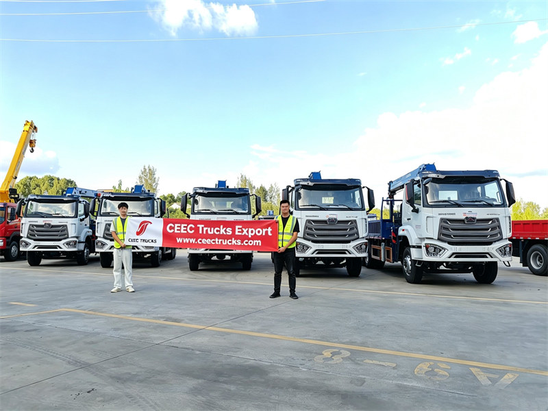 5 units HOWO boom crane truck preshipment inspection